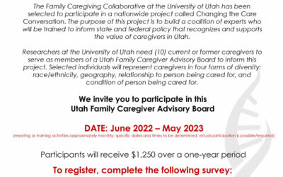 Utah Family Caregiver Advisory Board | Register